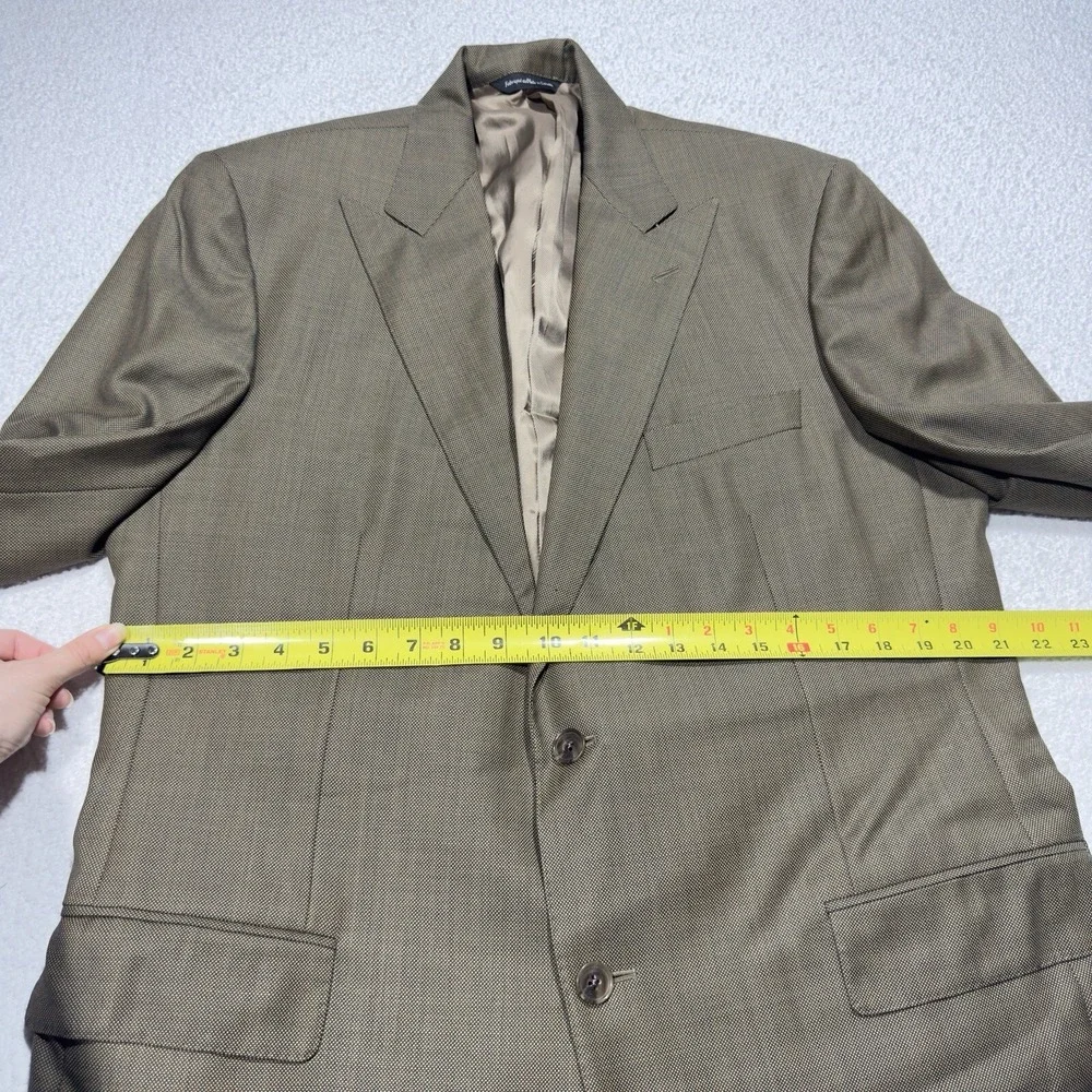 Samuelsohn Men's Blazer 100% Wool Austin Brown Sport Coat Jacket 44 Tall
